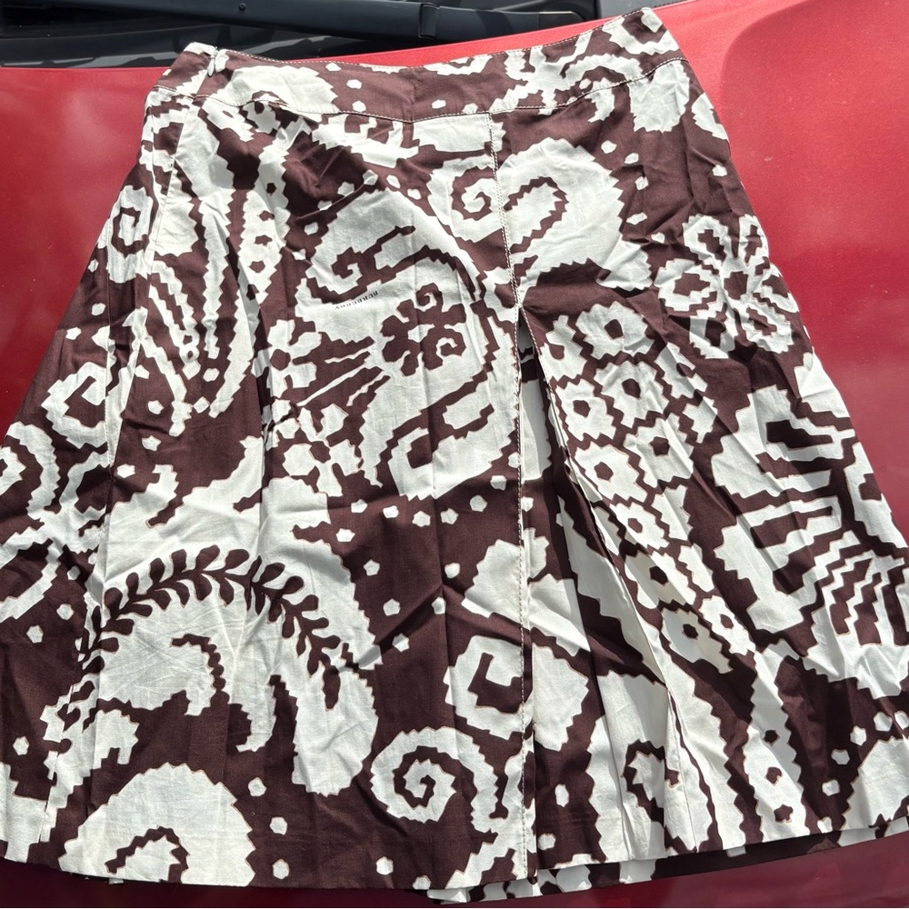 Burberry Floral Pleated Mini Skirt Size 42